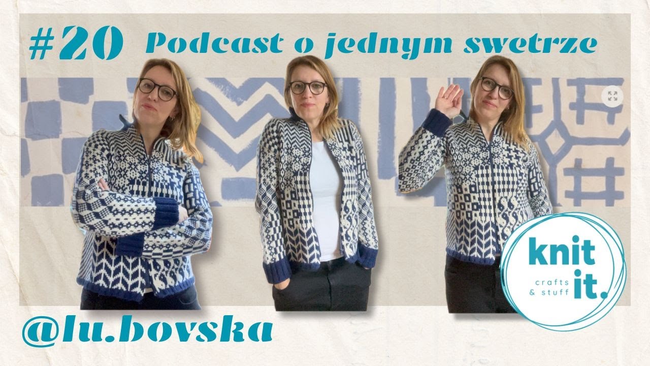 #20 ✂️ Mój pierwszy przecięty sweter ✨Jak dziergałam Nordic Mix Sweater 🧶💙
