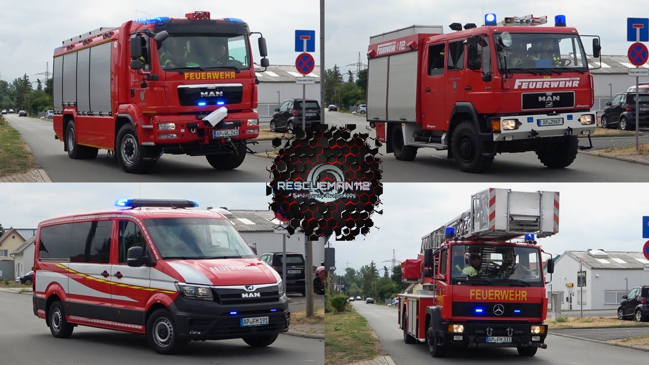 🚨 TLF 4000 + LF 10/6 + neuer MTW + DLK 23/12 Feuerwehr Mellingen