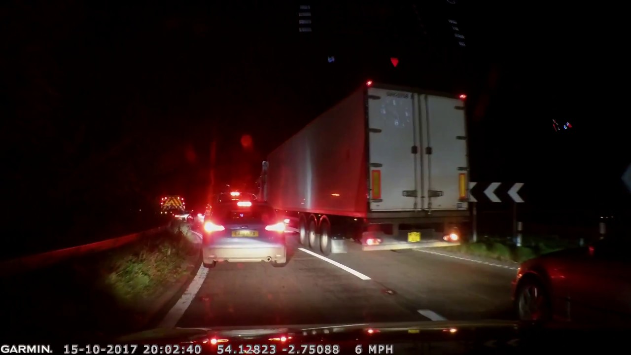 M6 traffic closes, the joys of motoring.