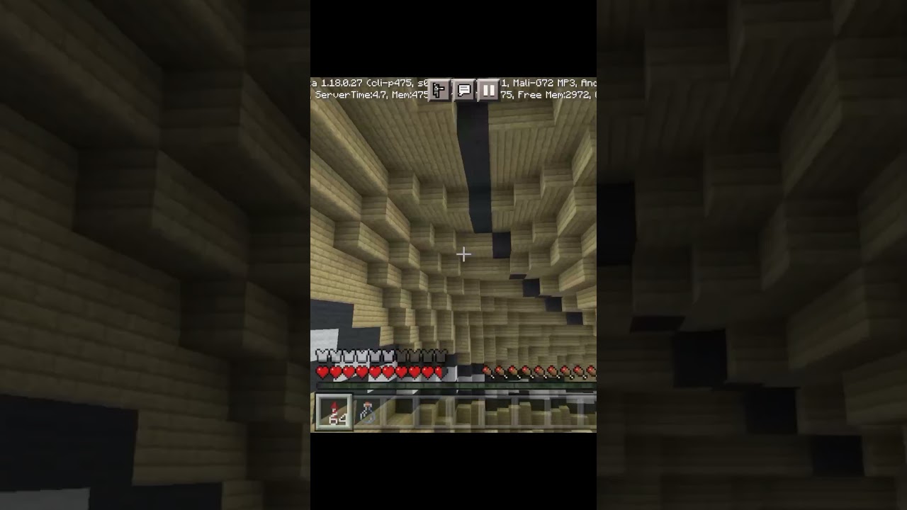 elytra fall pe #short #minecraftpe