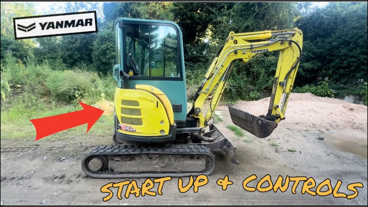 YANMAR Universal ViO33 3TON Excavator- An idiots guide to starting & control workings ! 🔧 • #howto