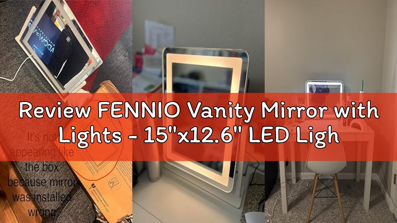 Review FENNIO Vanity Mirror with Lights - 15