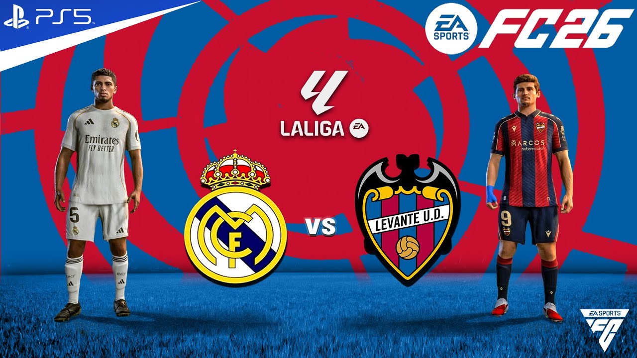 FC 26 - Real Madrid vs Levante ft. Mbappe, Vinicius - La Liga Match - Authentic Gameplay | PS5™ 4K
