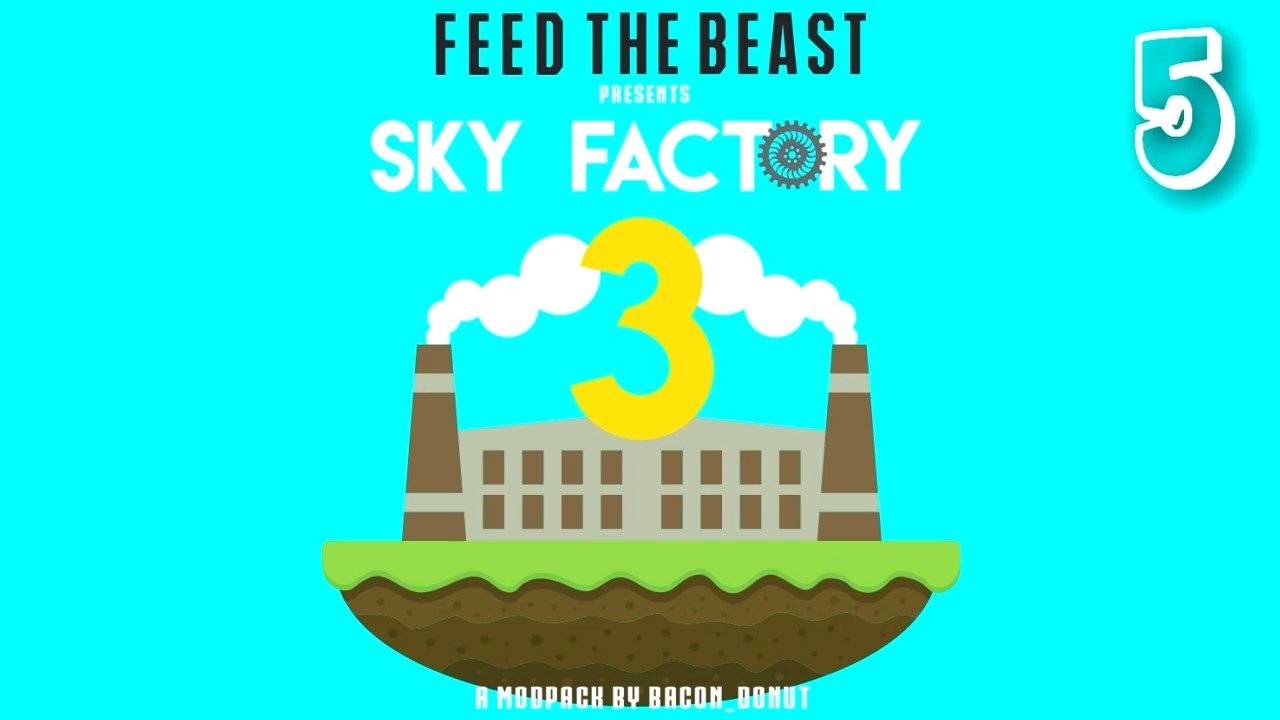 АВТОМАТИКА БУЛЫЖНИКА НА СКАЙБЛОКЕ - SkyFactory 3 [5]