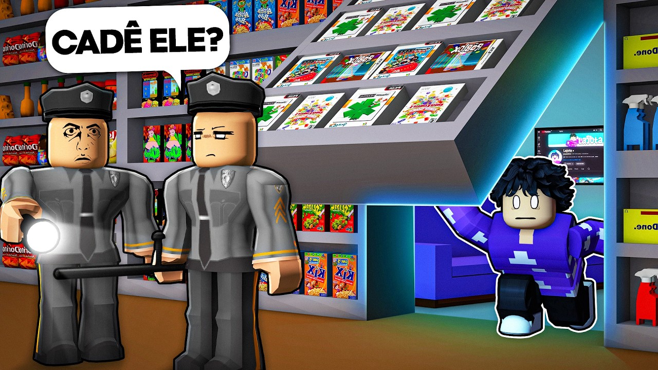 Eu Construí UM QUARTO SECRETO dentro de um MERCADO MACABRO em 7 DIAS no ROBLOX