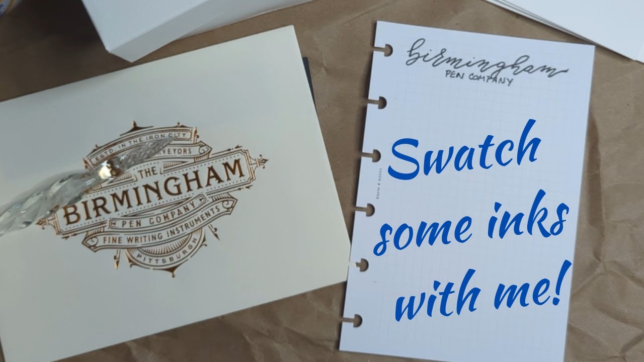 Birmingham Ink Swatching - What is your favorite ink swatching method?