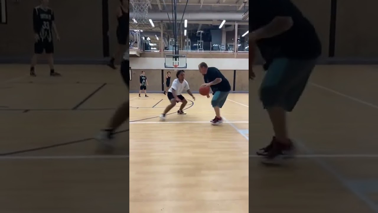 Every LA Fitness gym has hoopers like him lmao | #shorts
