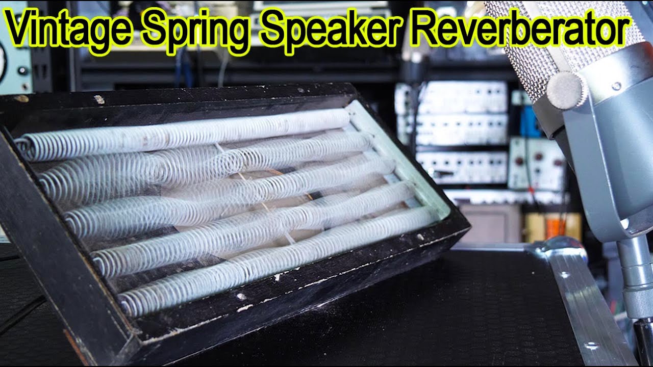 Trying A Weird Vintage Spring Speaker Reverb that i've never seen before.
