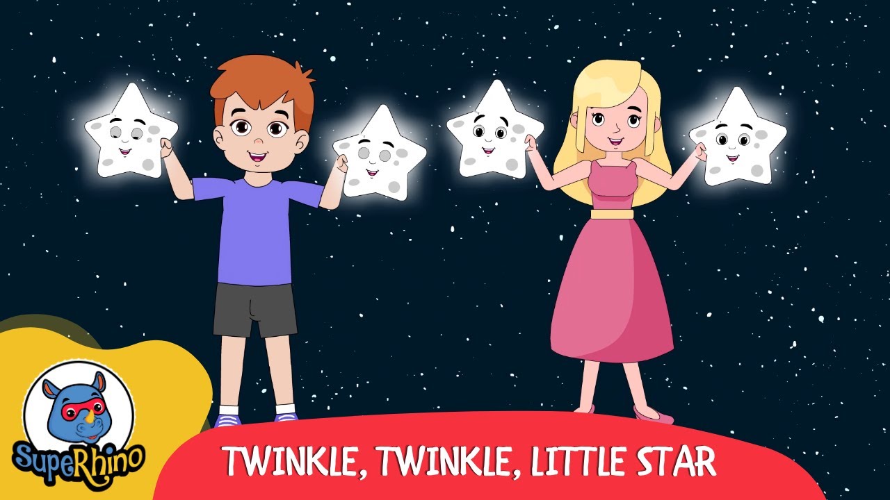 Twinkle Twinkle Little Star | Kid Songs | SupeRhino