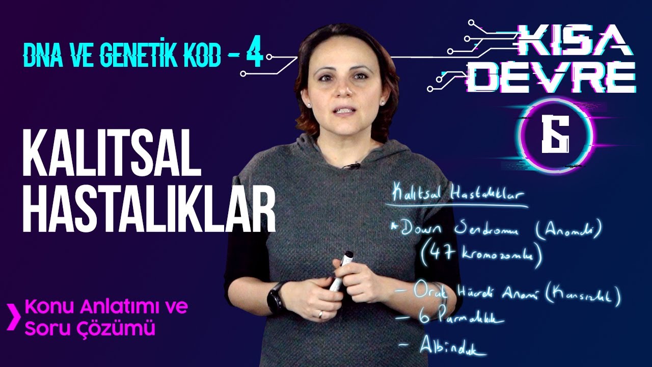 8. Sınıf Fen DNA, Genetik Kod –4 Kalıtsal Hastalıklar: Albinizm, Hemofili | Lightboard ile Ders #6