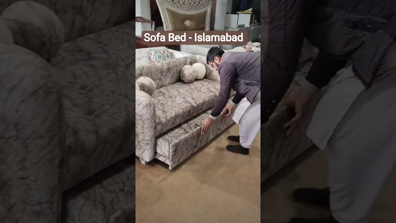 Modern Fixed Back Sofa Bed in Islamabad | Space-Saving Pull-Out Sofa Bed – Olympia Furniture