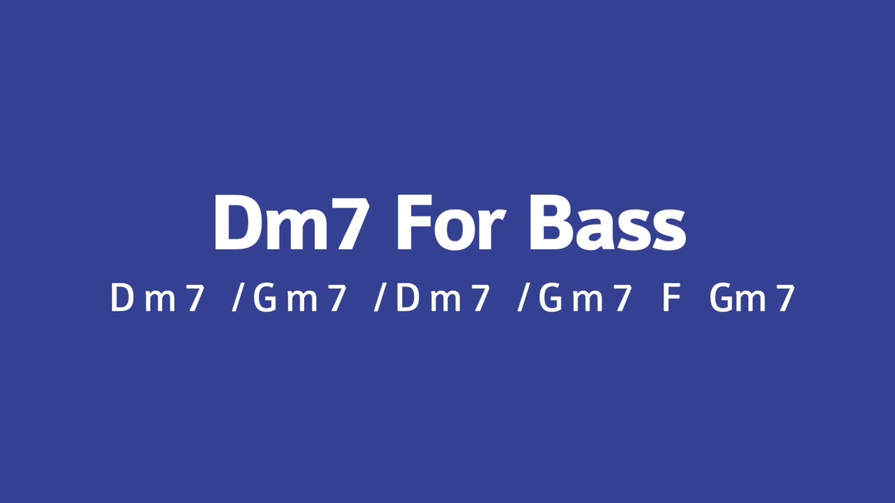 Dm7 Backing Track For Bassist