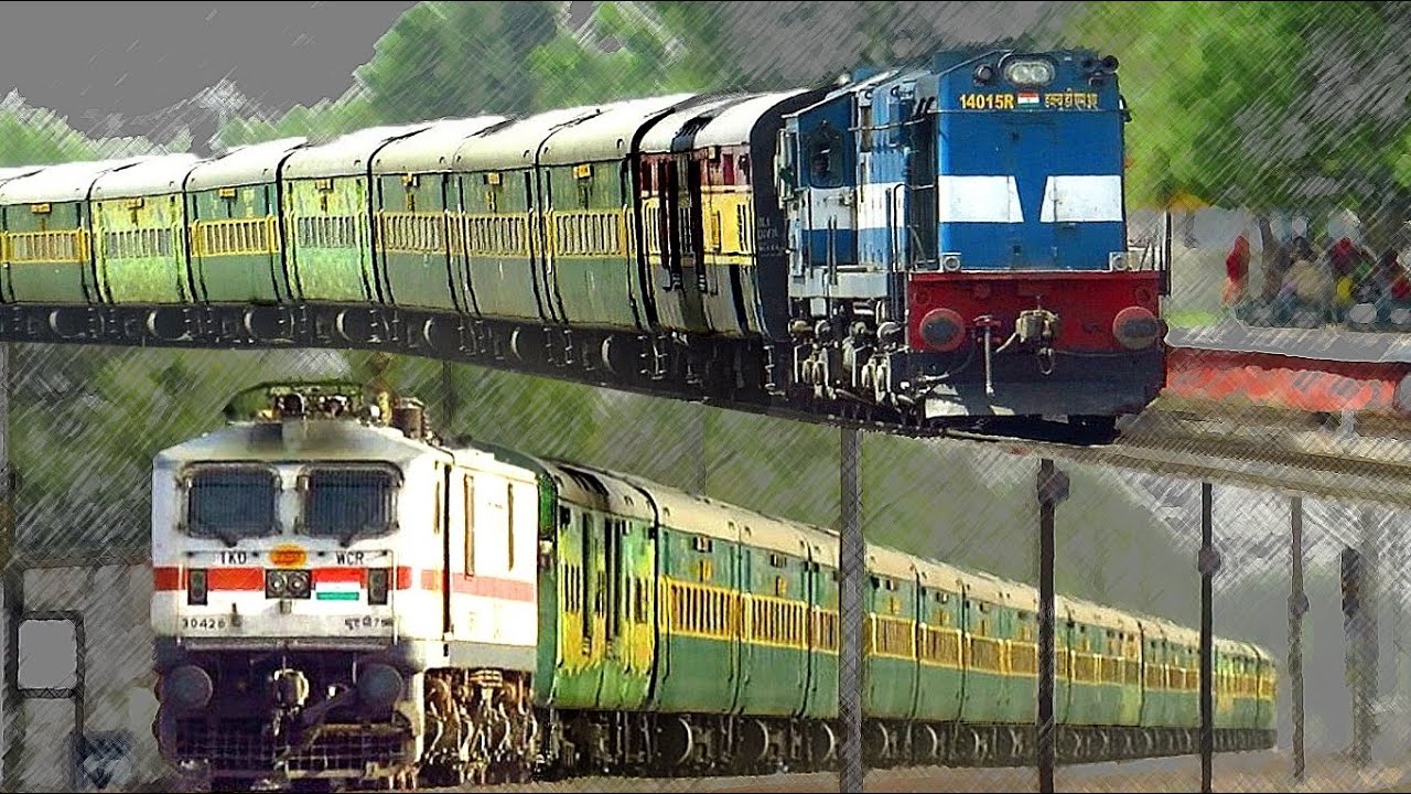 Diesel vs Electric | Garib rath Express | Delhi - Mumbai