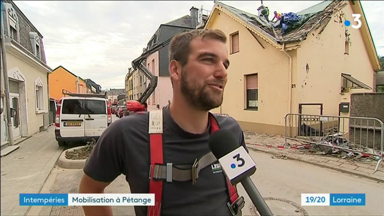 Tornade : solidarité à Pétange (Lux)