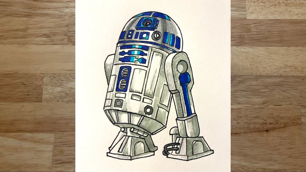 Как нарисовать R2-D2