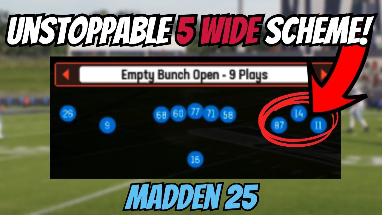 BROKEN DOWNFIELD PASSES! Gun Empty Bunch Open Mini Scheme | Madden 25 Tips & Tricks