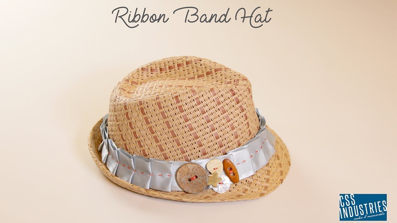 DIY Ribbon Band Hat | Fashion Accessories with Offray&reg; Ribbon