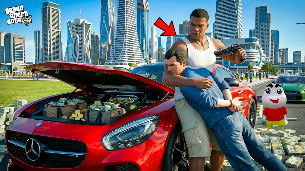 Franklin's And Shinchan First Day As Gangster in GTA 5! Bangla Gameplay