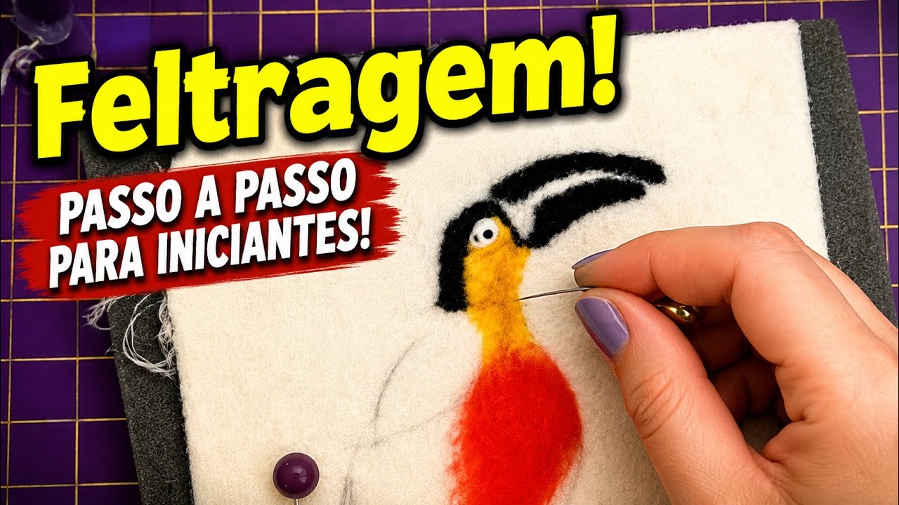 Feltragem em Ação! Pintura em Tecido como Você NUNCA Viu