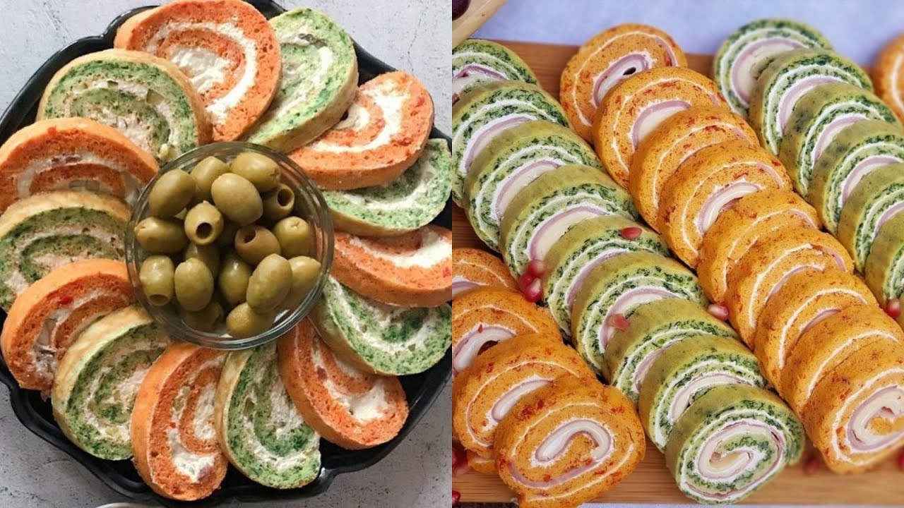 Простой и вкусный рецепт роллов со шпинатом и помидорами