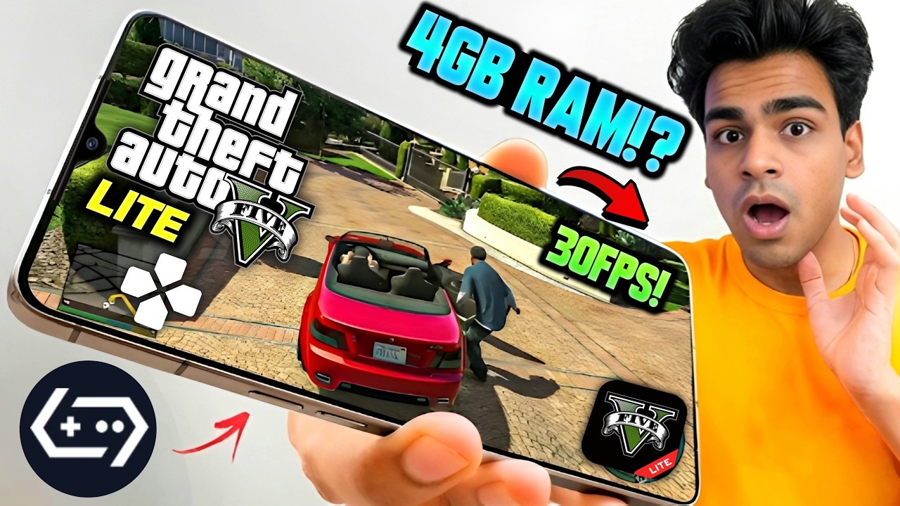 🔥 TESTING GTA 5 LITE (8GB) ON *LOW-END* ANDROID DEVICE - IT WORKS!! | GAMEHUB EMULATOR GTA 5 MOBILE