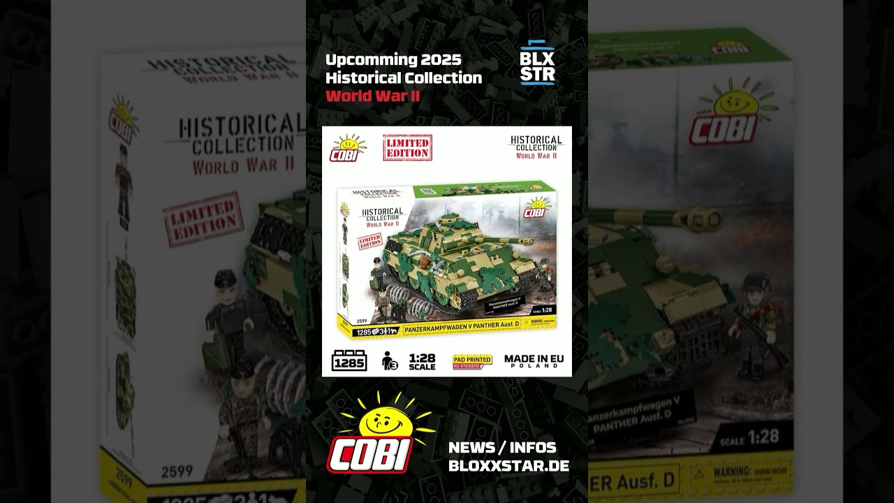 COBI-NEWS: PANTHER Ausf. D *Limited Edition* COBI-2599 Preorder 01/2025 #fyp #cobi #shorts #ytshorts