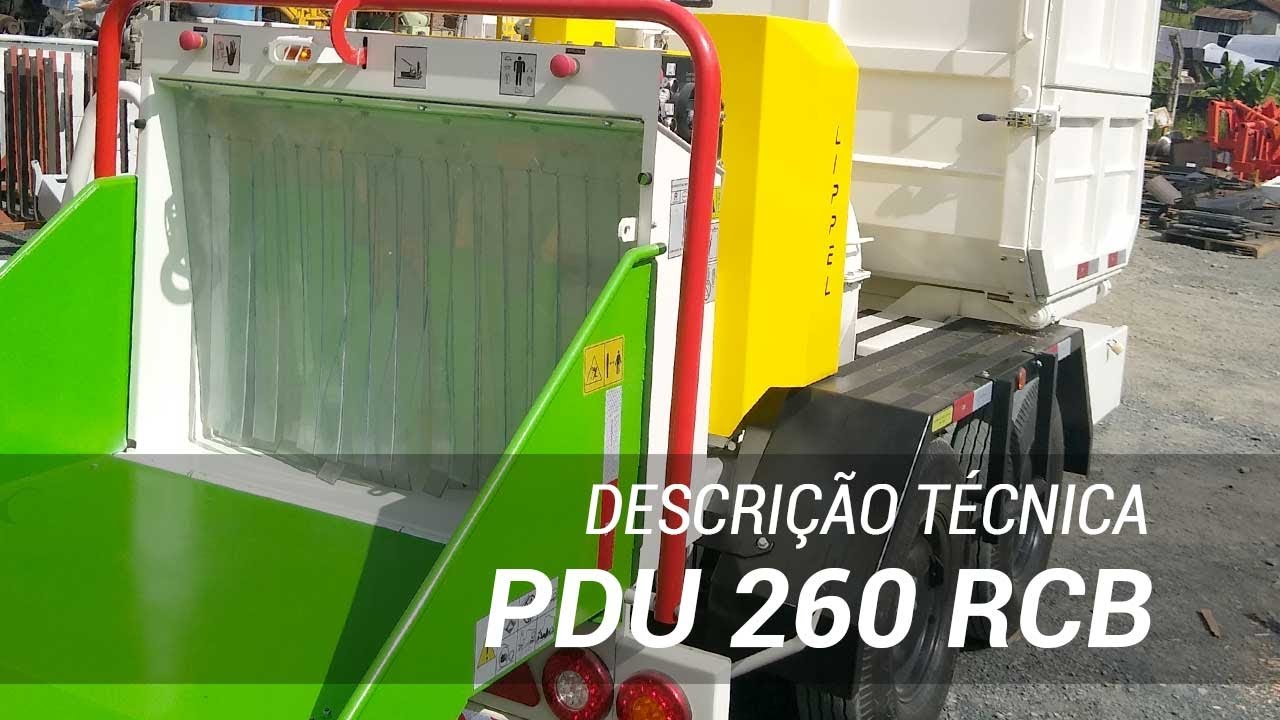 Conhecendo a parte técnica - PDU 260 RCB com caçamba