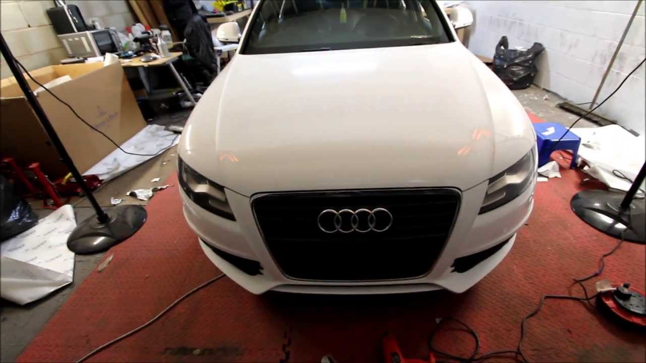 Audi A4 3M Gloss White Wrap