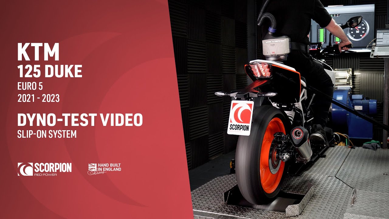 KTM 125 Duke Euro 5 Scorpion Exhaust Dyno-Test Video