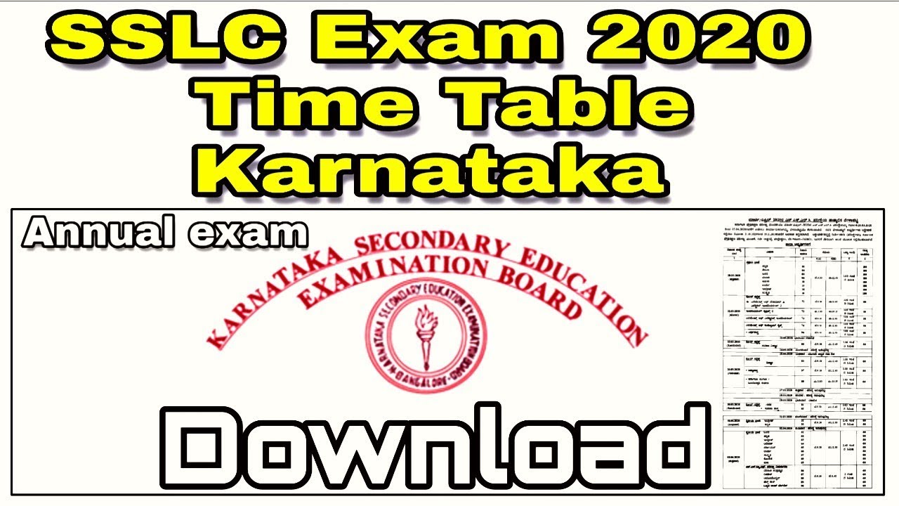 SSLC 2020 Exam 