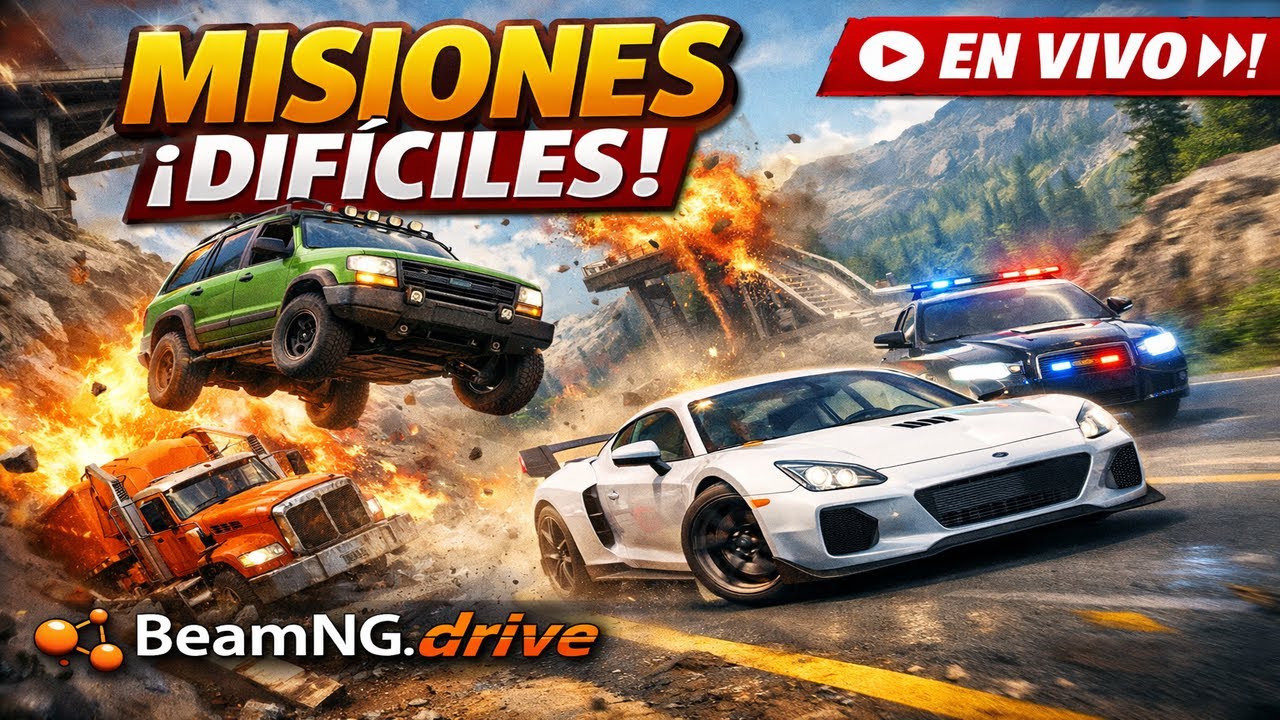 Cosas Locas en Beam.Ng Drive Parte 2| LIVE 🔴