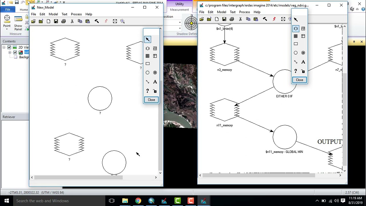 NDVI Model in Erdas Imagine