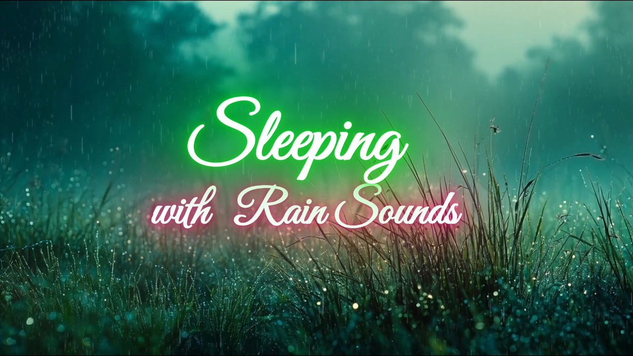 Rain Sounds for Deep Sleep –White Noise for Soothing Night & Insomnia| Black screen after 20 minute