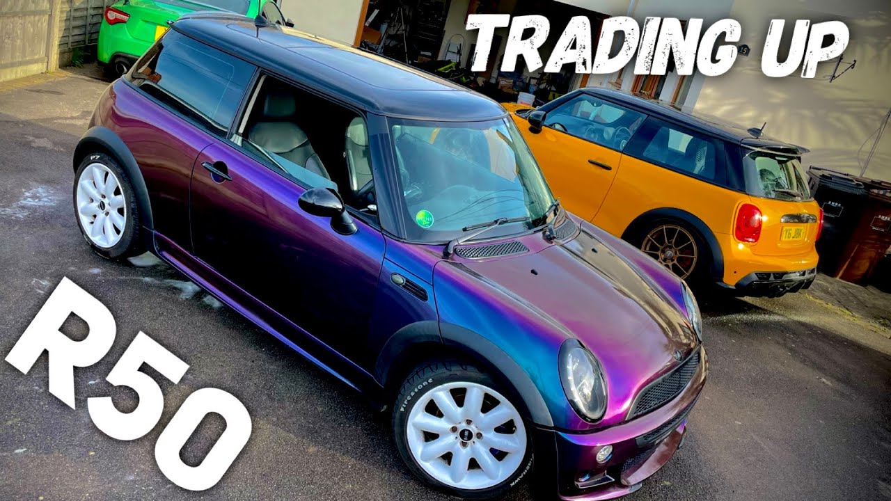 1st Gen Trading Up Challenge Starting with a chameleon wrapped R50 Cooper, R53 next?