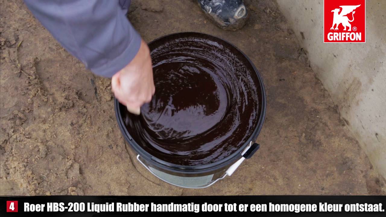 Griffon HBS-200 Liquid Rubber - korte versie - Hoe maak je buisdoorvoeren en funderingen waterdicht?