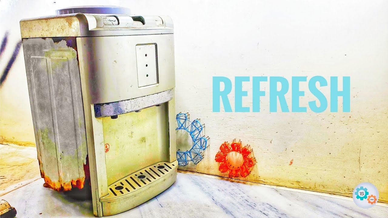 Flowing Nostalgia: A Journey in Refurbishing a Tabletop Bottled Water Dispenser|15 MIN RESTORATION