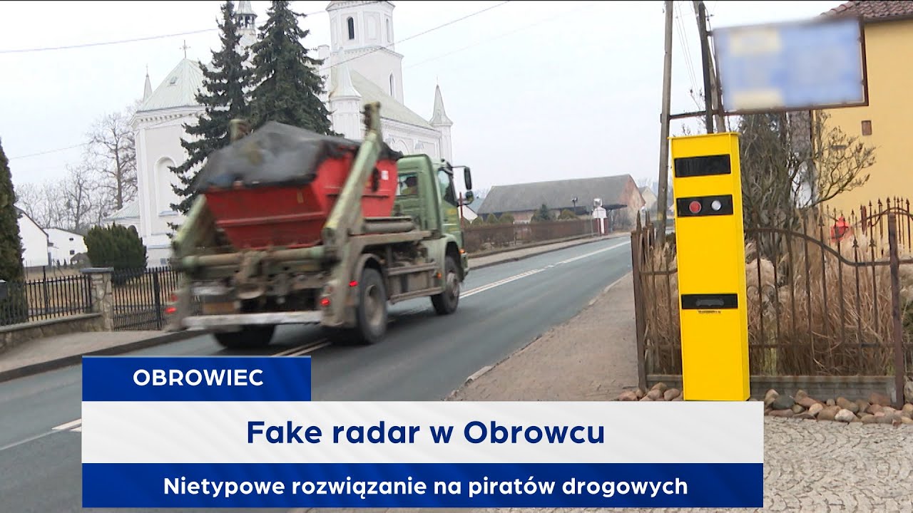 Fake radar w Obrowcu. Nietypowe rozwiązanie na pirat&oacute;w drogowych