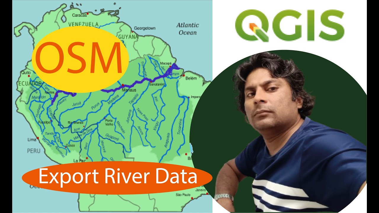 Extract River Data MAP from OSM Map in QGIS