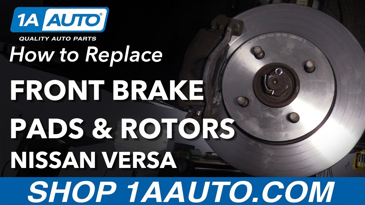 How to Replace Front Brake Pads & Rotors 12-19 Nissan Versa