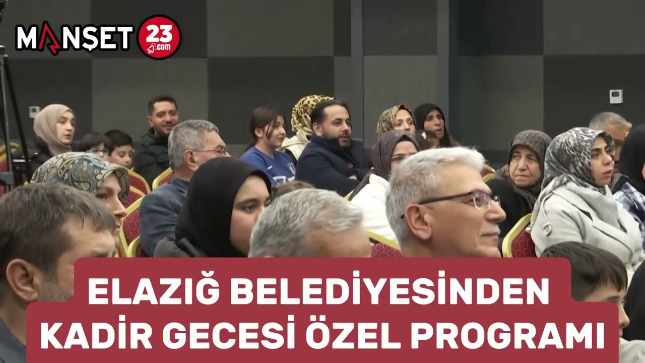 Elazığ Belediyesinden Kadir Gecesi Özel Programı