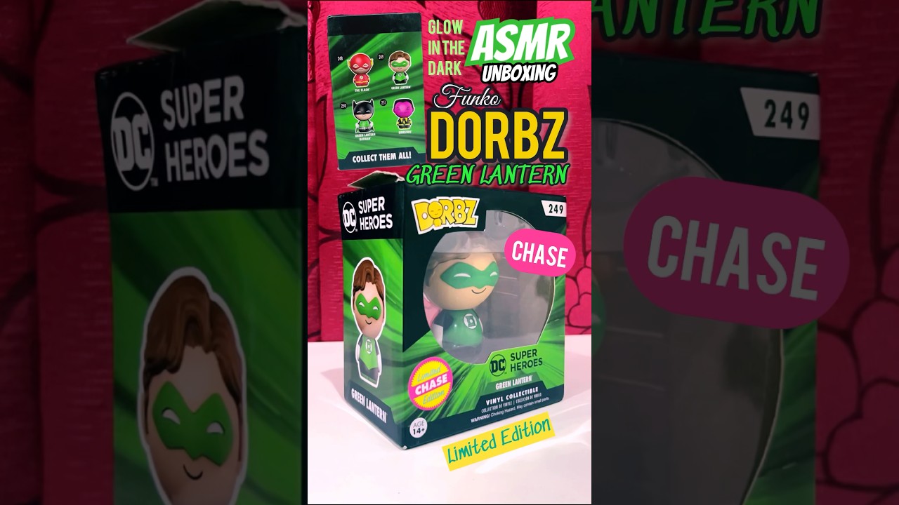 Funko DORBZ Green Lantern 🟢⚫️ ✨CHASE Limited Edition✨ Unboxing😱 Glows in the Dark🌟 #asmr #shorts