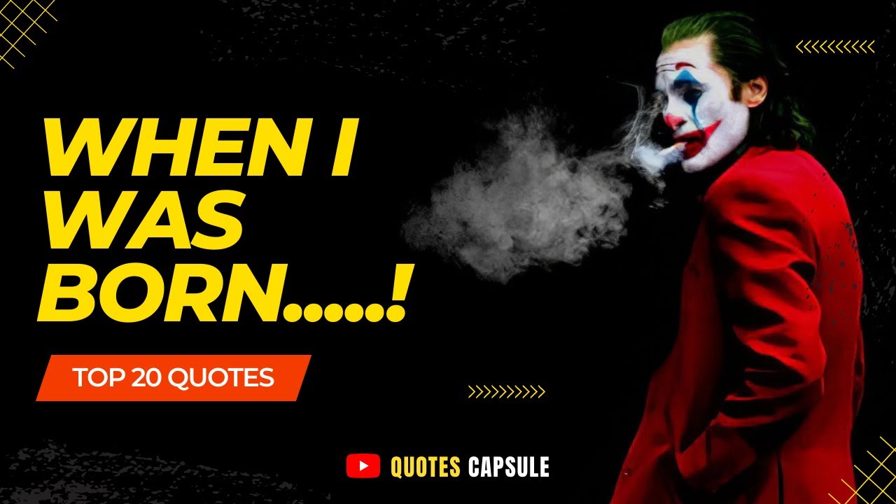 Joker 2023 Quotes || Attitude Quotes || Joker Quotes || Top 20 Joker Quotes || Quotes 2023 || QC2023