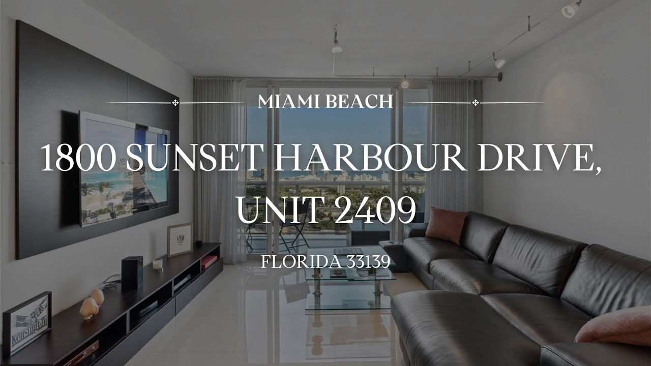 Spectacular Miami Beach Views | Luxury 1 Bed, 1.5 Bath Condo in Sunset Harbour | Amenities Galore!