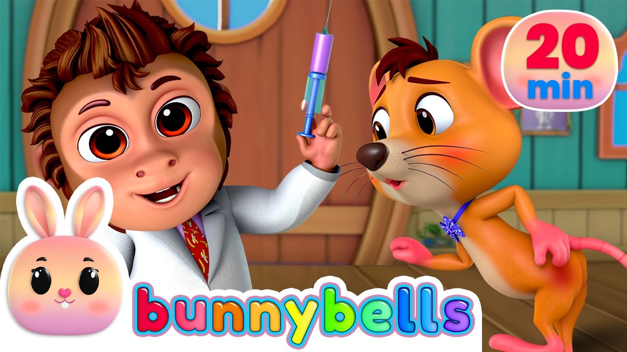 आज मंगलवार है चूहे को बुखार है 🐭| Chuhe Ko Bukhar Hai | Popular Hindi Rhyme for Kids | BunnyBells