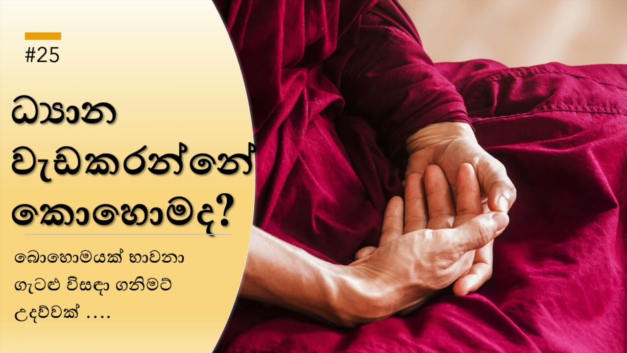 ධ්‍යාන වැඩකරන්නේ කොහොමද? -How Jhana works
