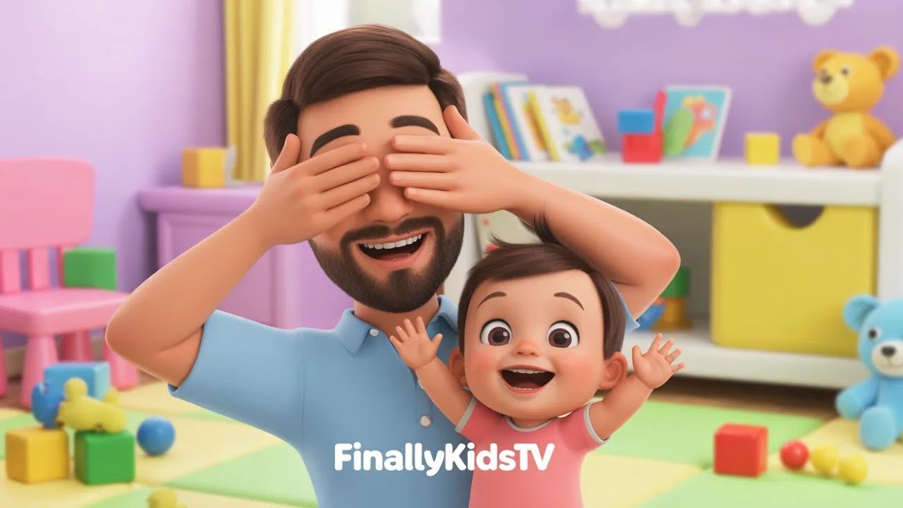 Peekaboo with Daddy – Nursery Rhyme  | finallykidstv 