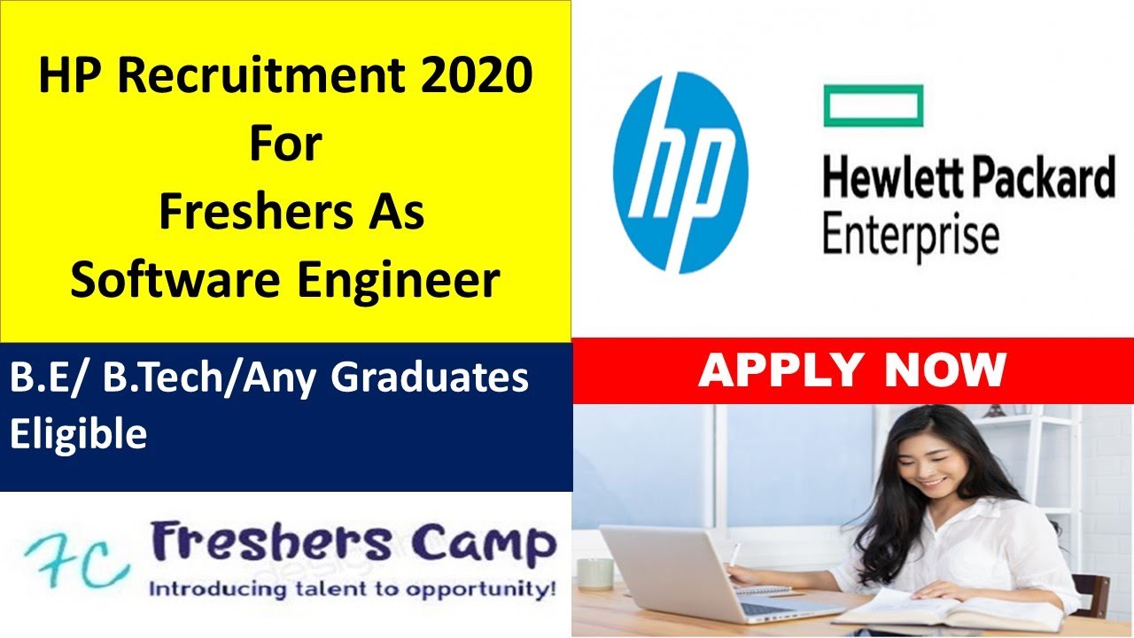 HP Recruitment 2020 | Freshers | BE/B.Tech/Any Graduate | Software Engineer