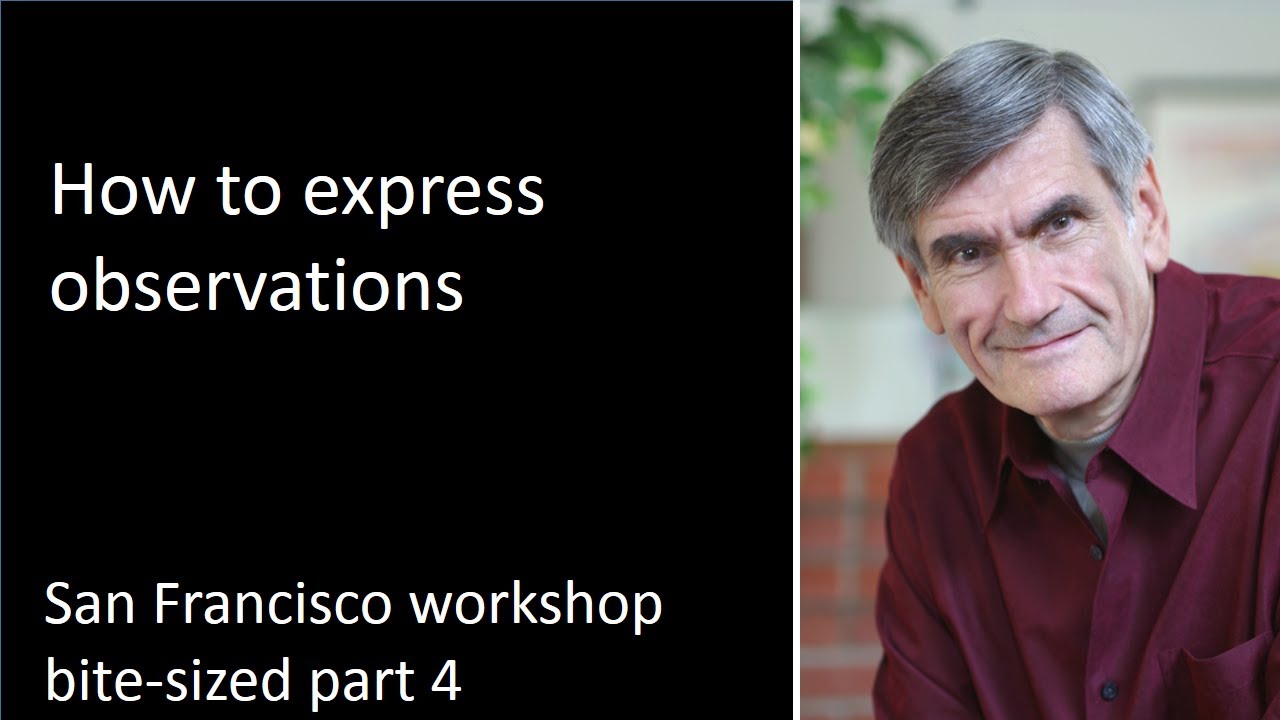 How to Express Observations | Nonviolent Communication explained by Marshall Rosenberg