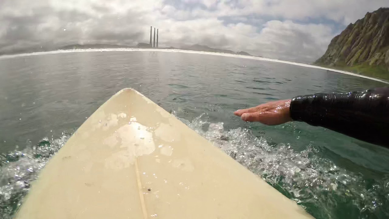 POV Surfing: Paddling into a big closeout at Morro Rock