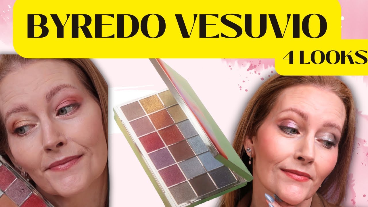 Byredo Vesuvio Eyeshadow Palette 4 looks